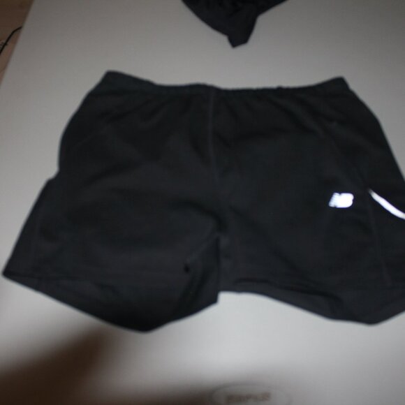 Black New Balance Running Shorts Size XL Worn 1 Time - Picture 1 of 3
